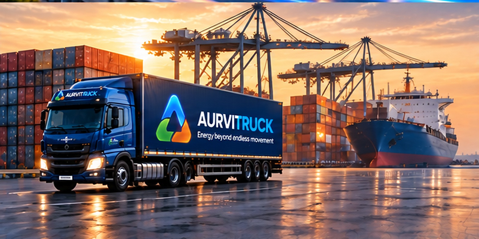 AURVITRUCK at the port