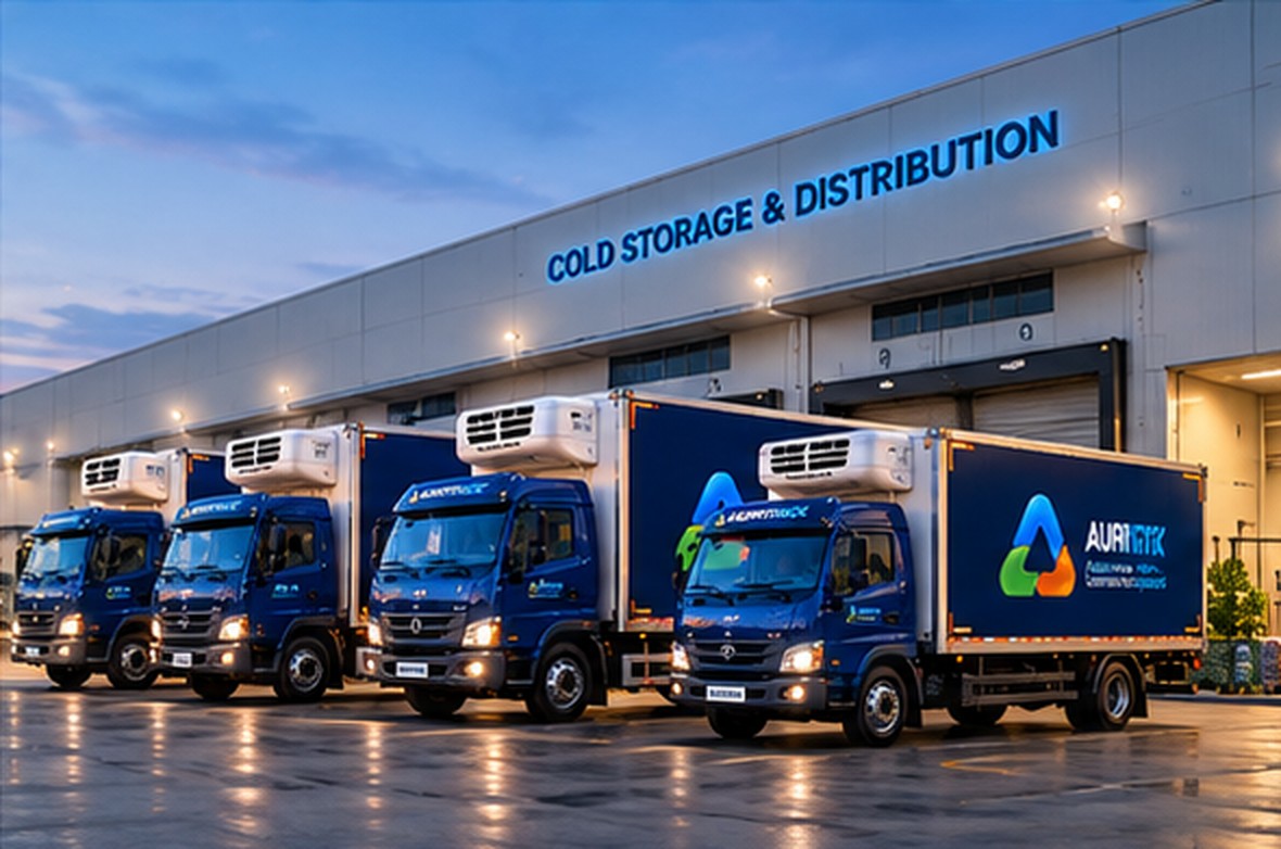 Reefer fleet at cold storage